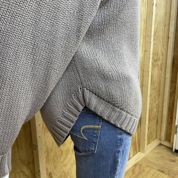 Brown Nanette Lepore Chunky Knit Long Sleeve Pullover Sweater (NWT) - Picture 3 of 6